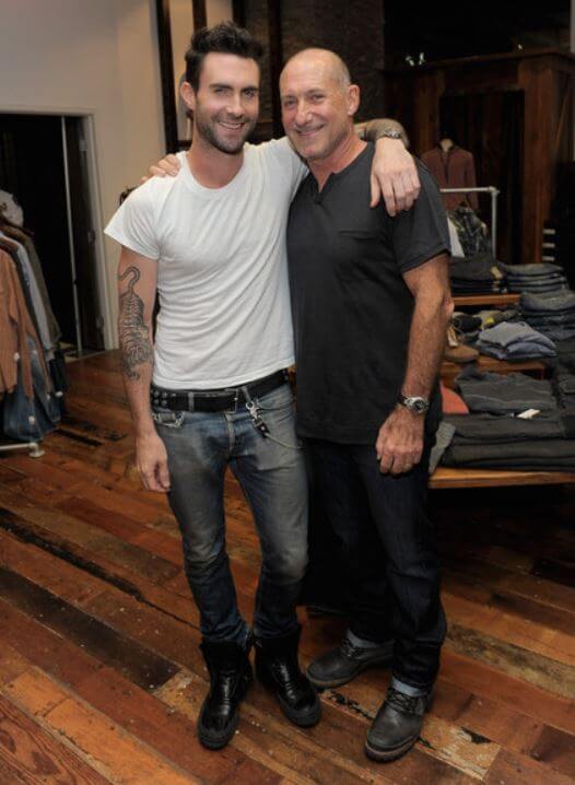 Patsy Noah's husband, Frederic Levine, and son, Adam Levine.